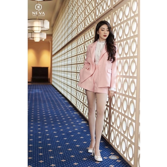 NEVA newtag áo khoác vest/blazer đen 2 lớp mới nguyên tag M/L