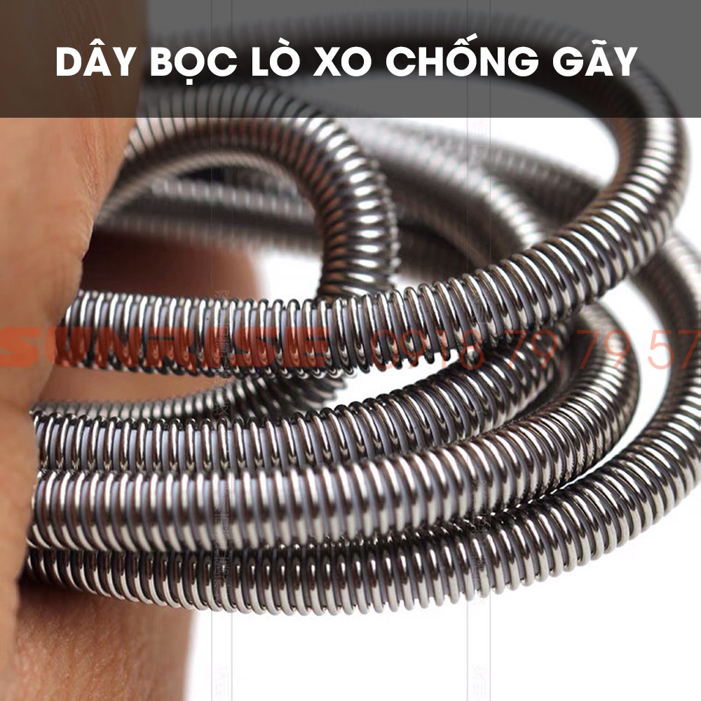 Dây tín hiệu âm thanh AV 2 đầu 3 li, Jack 3 Li đầu thẳng, đầu cong bọc lò xo chống gãy