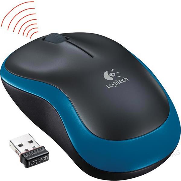 Chuột Quang Không Dây Logitech M185 (Xanh) 910-002502 Chính Hãng
