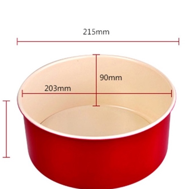 Khuôn tròn đế rời Suncity- 8”: 21.5*21.5*9cm