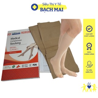 Tất vớ gối y khoa điều trị suy giãn tĩnh mạch màu da Biohealth Classic 1 (Tất Gối) giảm mệt mỏi và nhức chân