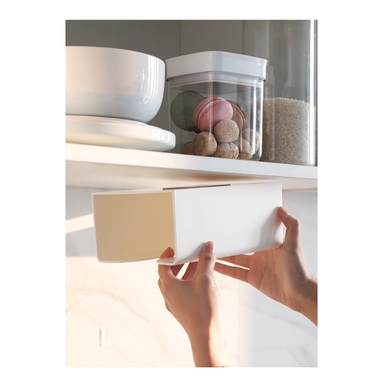 Hộp đựng khăn giấy ăn treo dán tường phòng ăn, phòng khách  tắm nhà vệ sinh đựng khăn giấy vệ sinh babo (TG19)