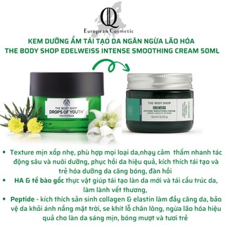 Kem dưỡng chống nhăn lão hóa da the body shop drops of youth cream 50ml