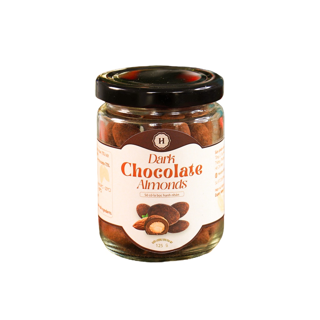 Sô cô la bọc hạnh nhân Heyday - Vị chocolate thơm nồng cùng hạnh nhân giòn thơm - Hủ 125g - Heyday Cacao