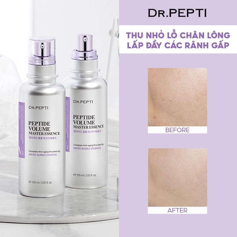 Tinh chất dưỡng trắng da Dr.Pepti Peptide Volume Master Essence 105ml/50ml