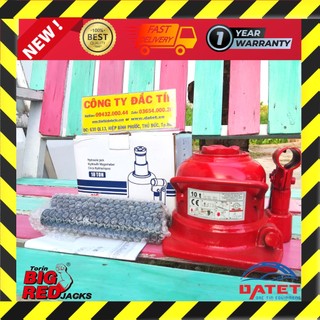 Đội chai thủy lực 10 tấn lùn 2 cấp chính hãng Tongrun Jacks TH810002