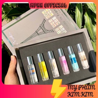 Quà tặng-Set 6 Chai Nước Hoa Phap Dạng Lăn - 20ml/chai