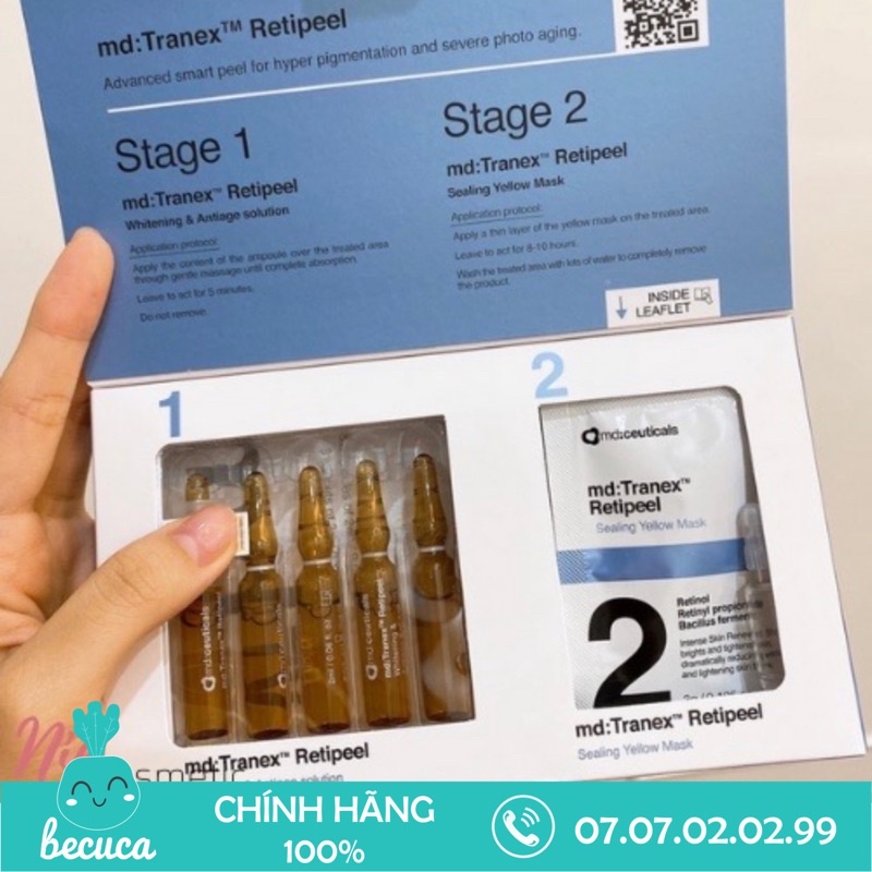 Dung Dịch Peel Căng Bóng Trắng Sáng Da MD Ceuticals MD Prepeel Ahas Complex 15% 50ml