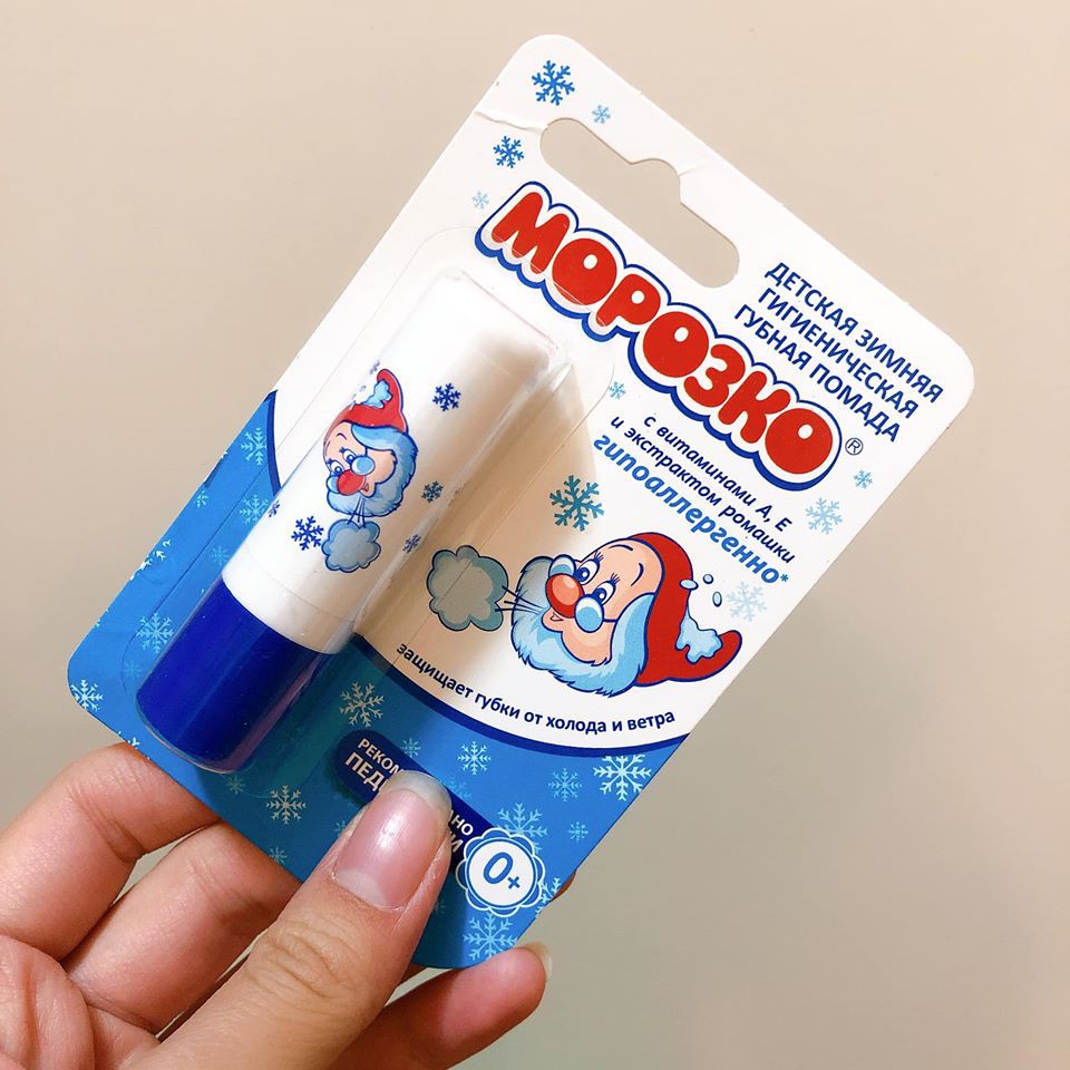 Son dưỡng môi ông già tuyết Mopo3ko Nga cho trẻ từ sơ sinh