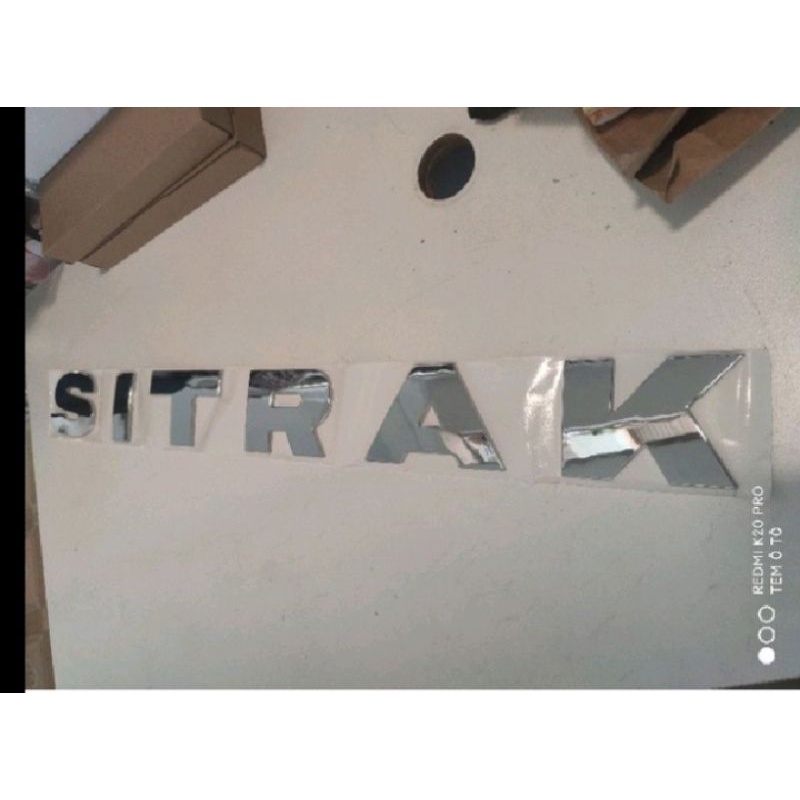 Chữ Sitrak bạc, vàng trang trí xe, Sitrak bạc, vàng, Chữ nổi Sitrak