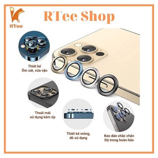 Cường lực Camera Iphone 3 Mắt 14 Plus 11 Pro max 12 Pro 12 13 mini 13 Promax Chống sước chống rơi vỡ [ TITAN 7 Màu]