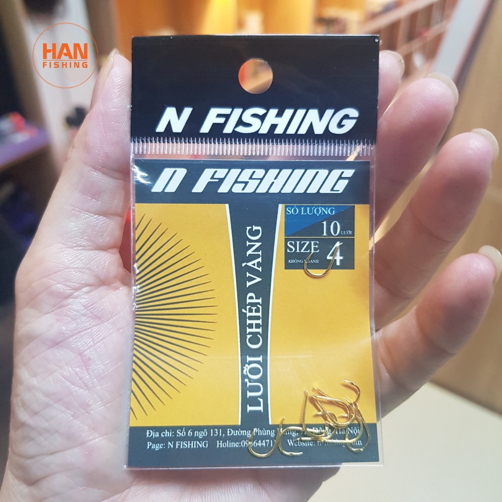 Lưỡi Câu chép vàng không ngạnh - Han Fishing