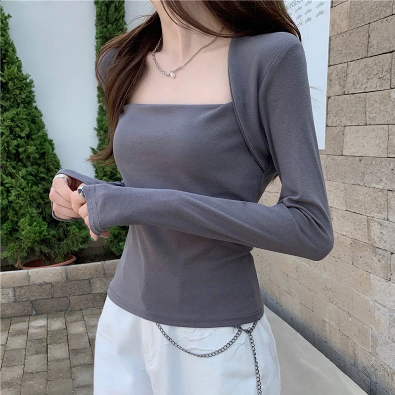 NRVP Áo Thun Nữ Dài Tay Dáng Rộng Phong Cách Hàn Quốc Thời Trang Mới 2023