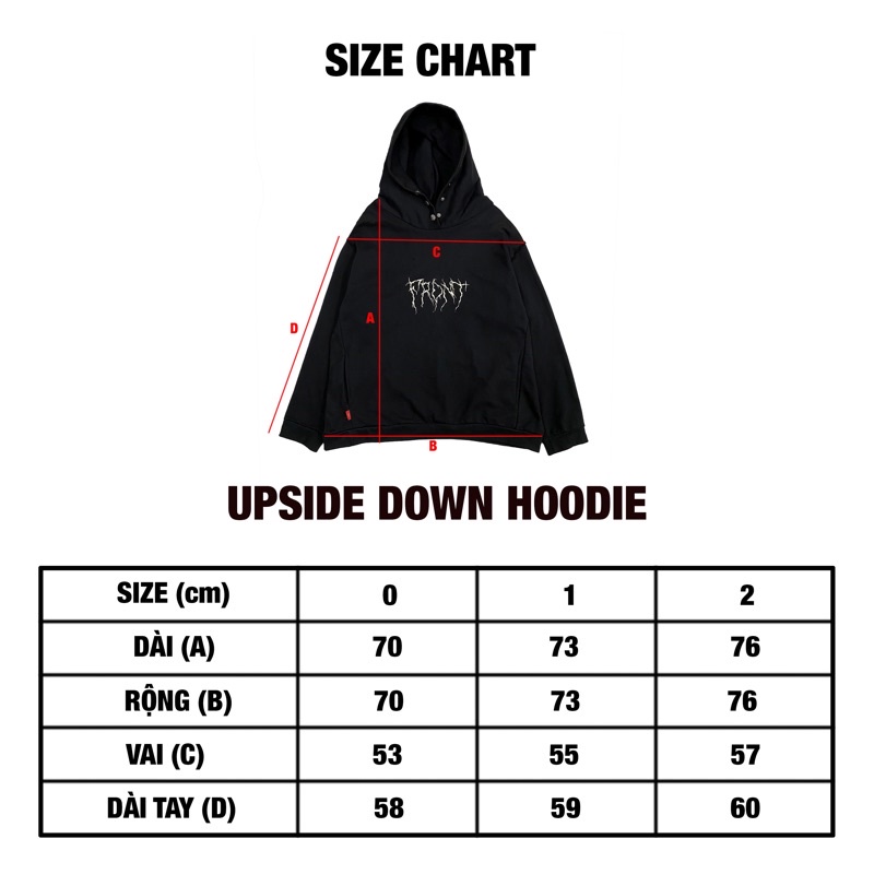 ILSN Upside Down Hoodie - Black/ Áo nỉ chân cua nỉ bông thiết kế madeby.illustration áo khoác | BigBuy360 - bigbuy360.vn