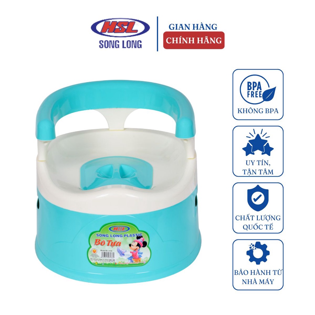 Bô Tựa 2134 Song Long HSL Nhựa PP Có Thể Tháo Rời Nhỏ Gọn Tiện Dụng Cho Bé