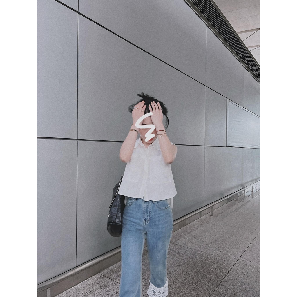 Áo sơmi sát nách đuôi tôm