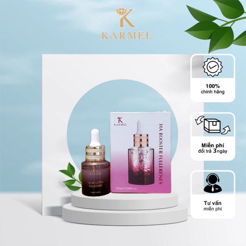 Serum Siêu Căng Bóng Dưỡng Trắng Trẻ Hóa Da, Mờ Thâm Giúp Da Đàn Hồi & Săn Chắc-HA Booster Fullerenes Karmel(Kamel)