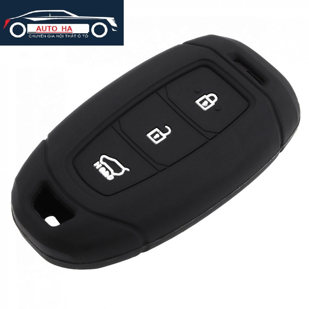 Vỏ bọc chìa khóa silicon cho oto hyundai kona, santafe, accent bản đủ