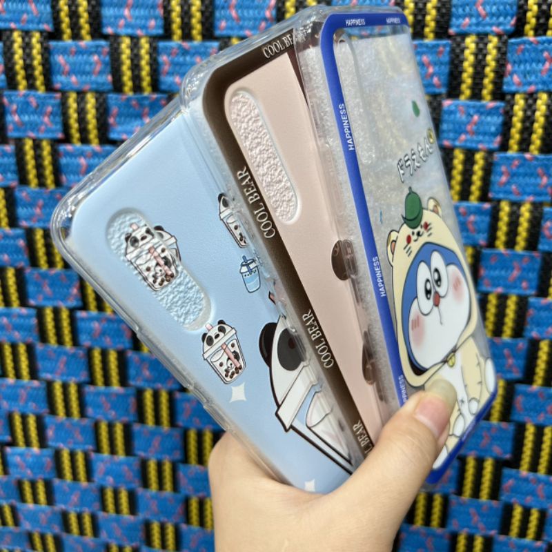 Ốp lưng Samsung A90 5G dẻo trong in hình gấu trà sữa siêu dễ thương