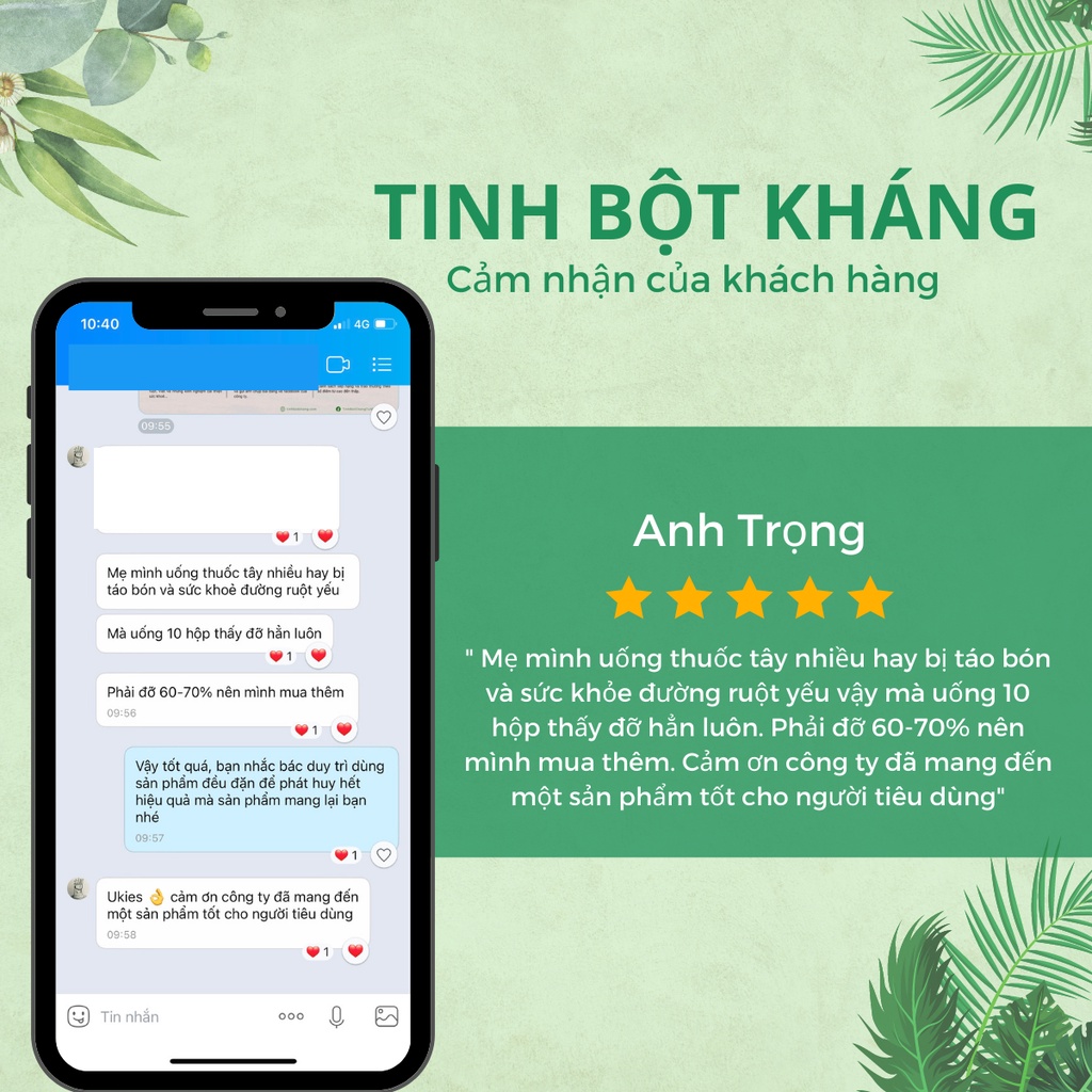 Tinh Bột Kháng Tự Nhiên Dr Ruột 480gr Ít Đường - Đánh Bay Táo Bón, Tiêu Chảy, Đại Tràng & Đại Tràng Co Thắt