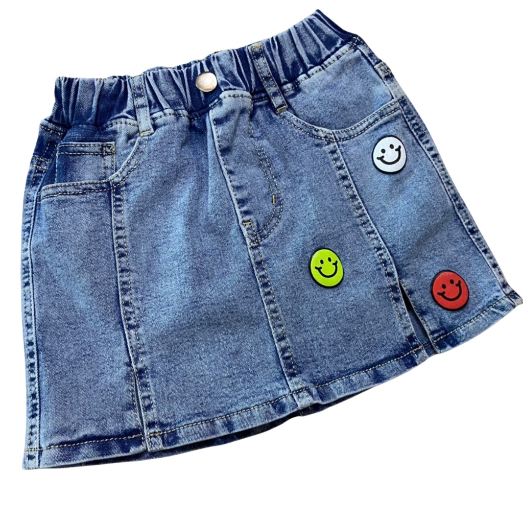 Chân Váy Jean Bé Gái Size Đại Chất Co Giãn Cao Cấp Từ 16kg Đến 30Kg