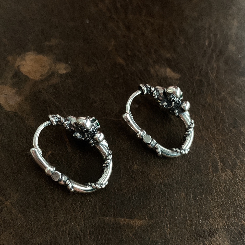 Bông Tai Kim Loại Đính Đá Zircon Phong Cách Hàn Quốc Cho Nam Nữ