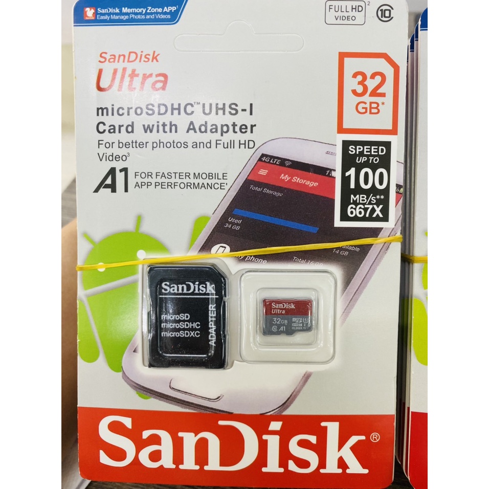 Thẻ Nhớ 64GB/32GB 128GB SANDISK MicroSDHC Ultra Class 10 Chuyên Dụng Camera Tương Thích Nhiều Thiết Bị | BigBuy360 - bigbuy360.vn