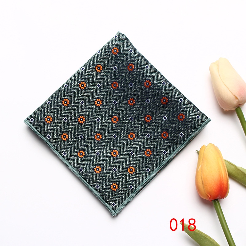 Khăn Tay Lụa Polyester Hình Vuông Phong Cách Retro Thời Trang Cho Nam