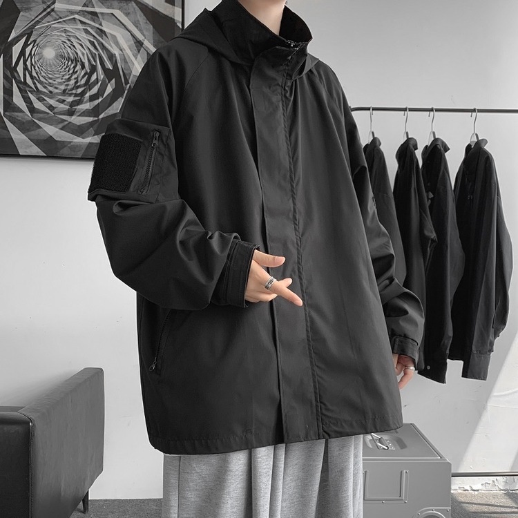 Áo khoác unisex thu đông thời trang có túi hai bên tay