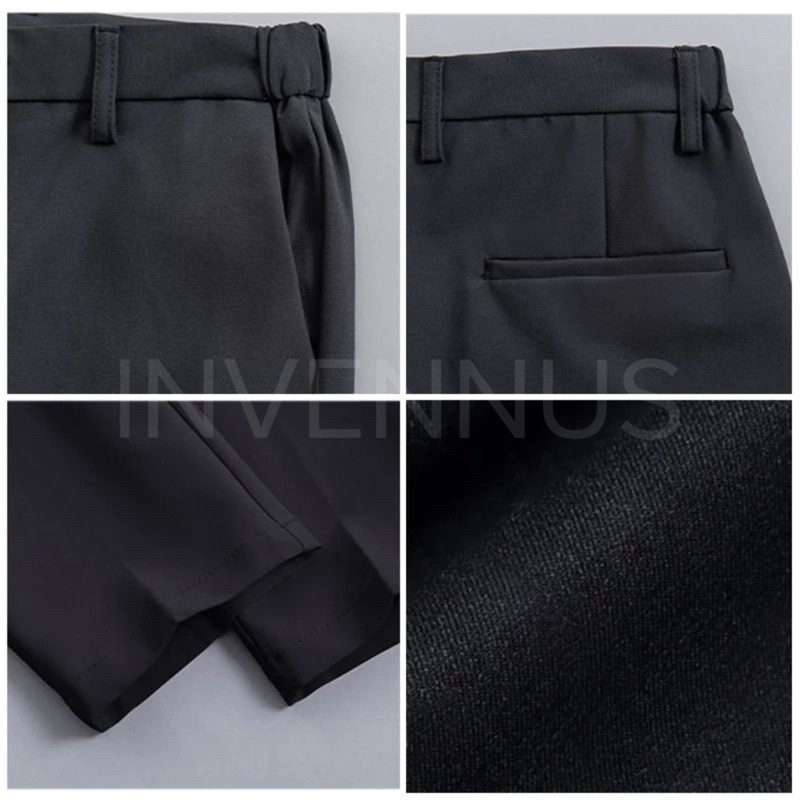Quần tây nam cạp chun INVENNUS quần âu nam baggy phong cách hàn chất vải mềm mịn không nhăn không xù - MQ05