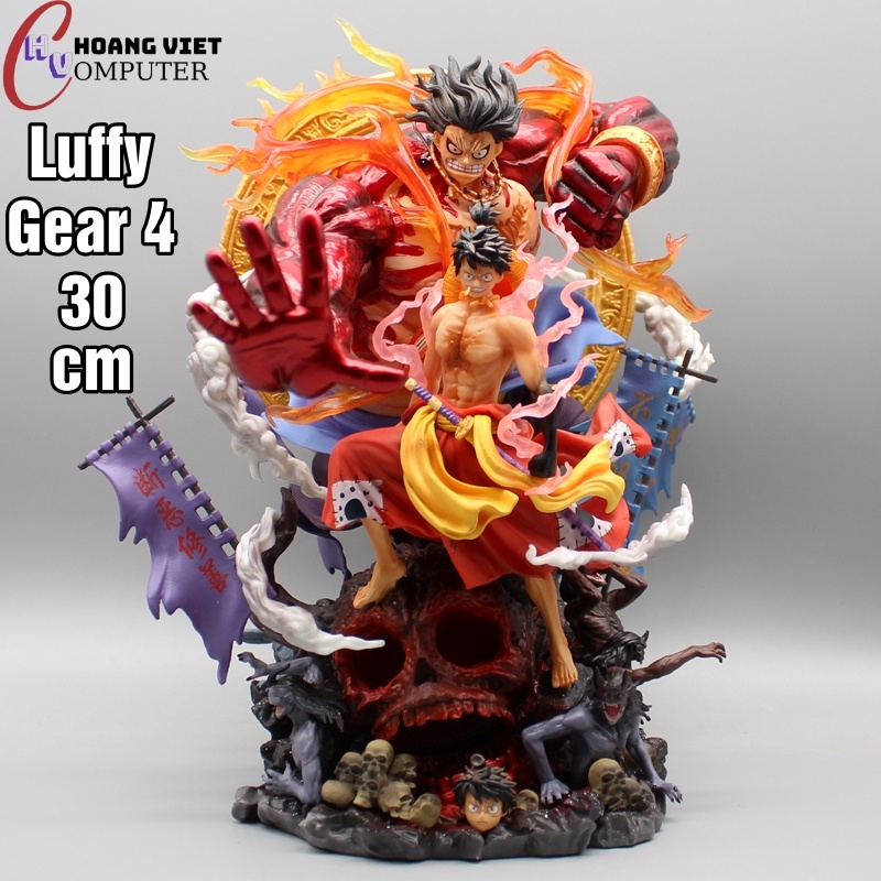 Mô hình Luffy Gear 4 cao 30cm cực đẹp - Mẫu mới One Piece