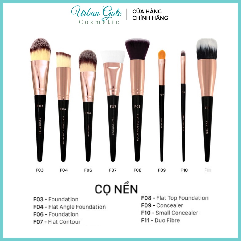 Cọ che khuyết điểm và tán highlight Vacosi F03 - F04 -F06 - F07 - F08 - F09 | Cọ nền trang điểm