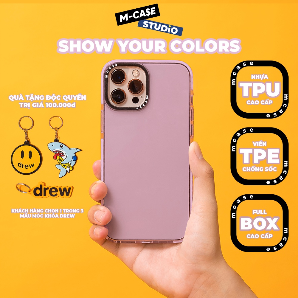 Ốp lưng iPhone chống sốc MCASE Tím 11 / 11 Pro Max / 12 / 12 Pro Max / 13 / 13 Pro Max / 14 / 14 Pro Max