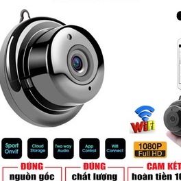 Camera Giám sát V380 treo tường giám sát trong nhà - Không hồng ngoại đêm , Bảo hành 1 tháng