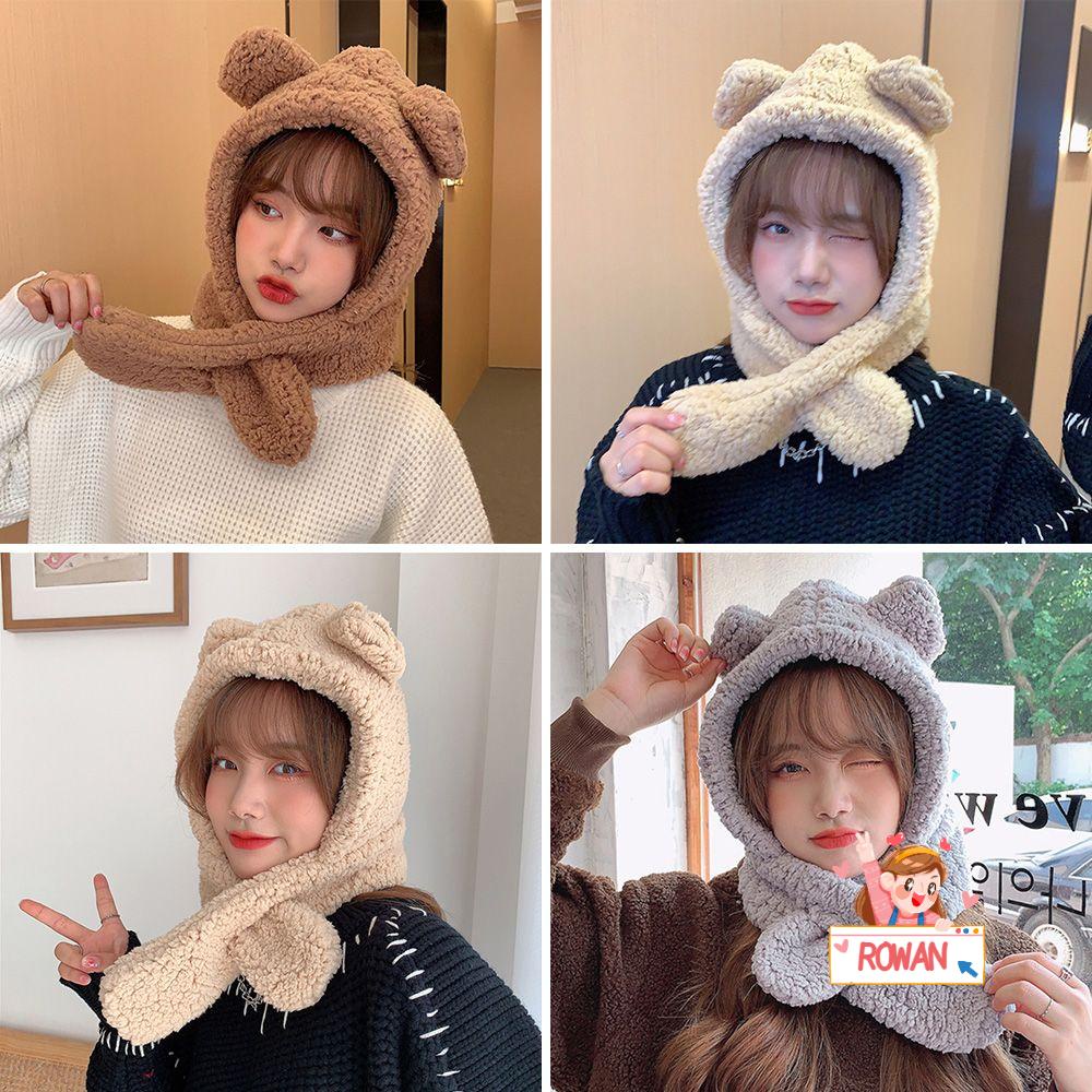 Mũ Tai Gấu Nhồi Bông Thời Trang Mùa Đông Đáng Yêu