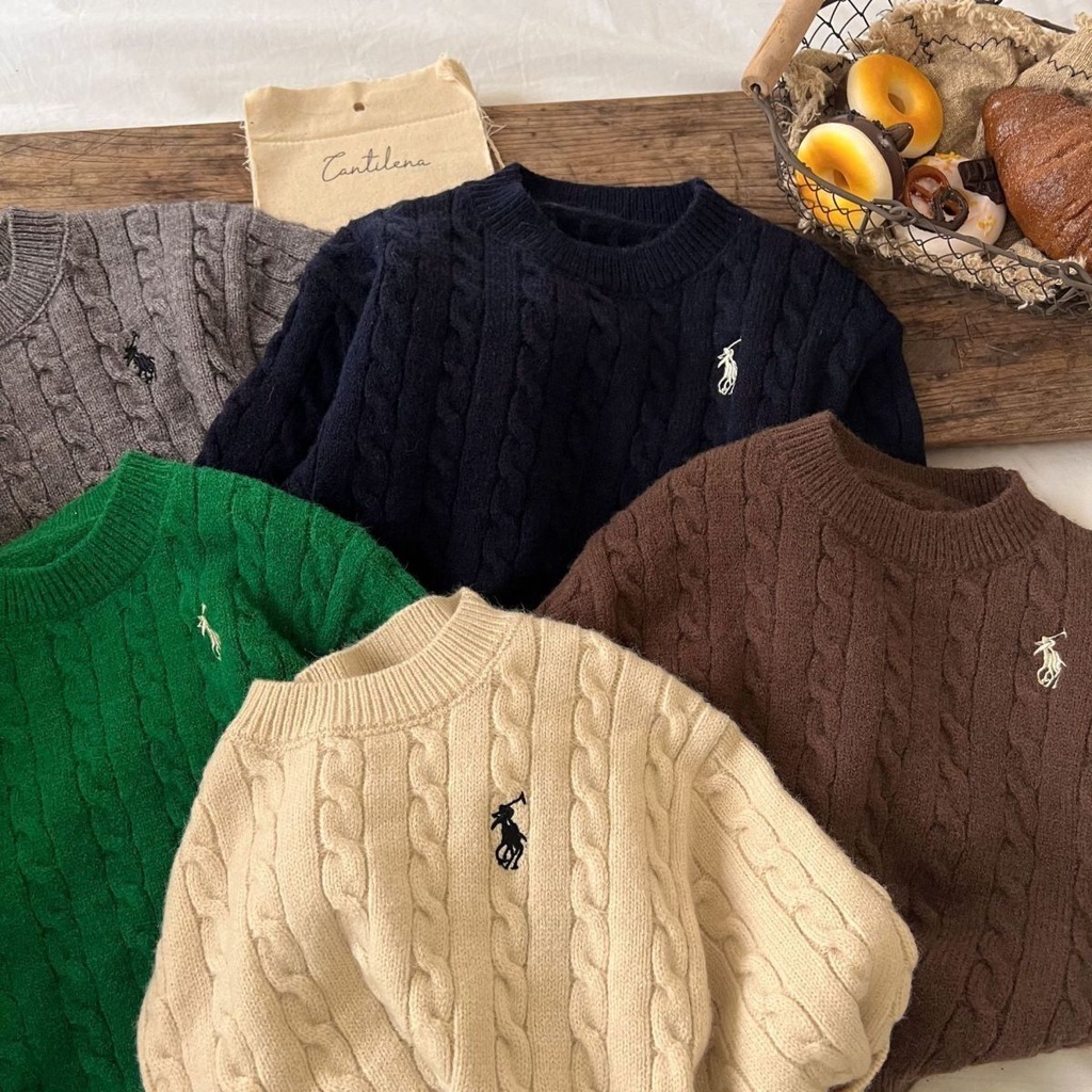 Áo Sweater Dệt Kim Thêu Họa Tiết Màu Sắc Thời Trang Mùa Thu 2022 Cho Bé