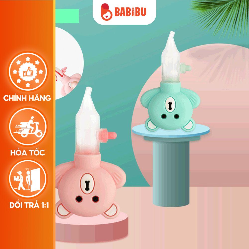 Dụng Cụ Hút Mũi Hình Gấu, Chất Liệu Silicon Dành Cho Bé Babibu - HMHG