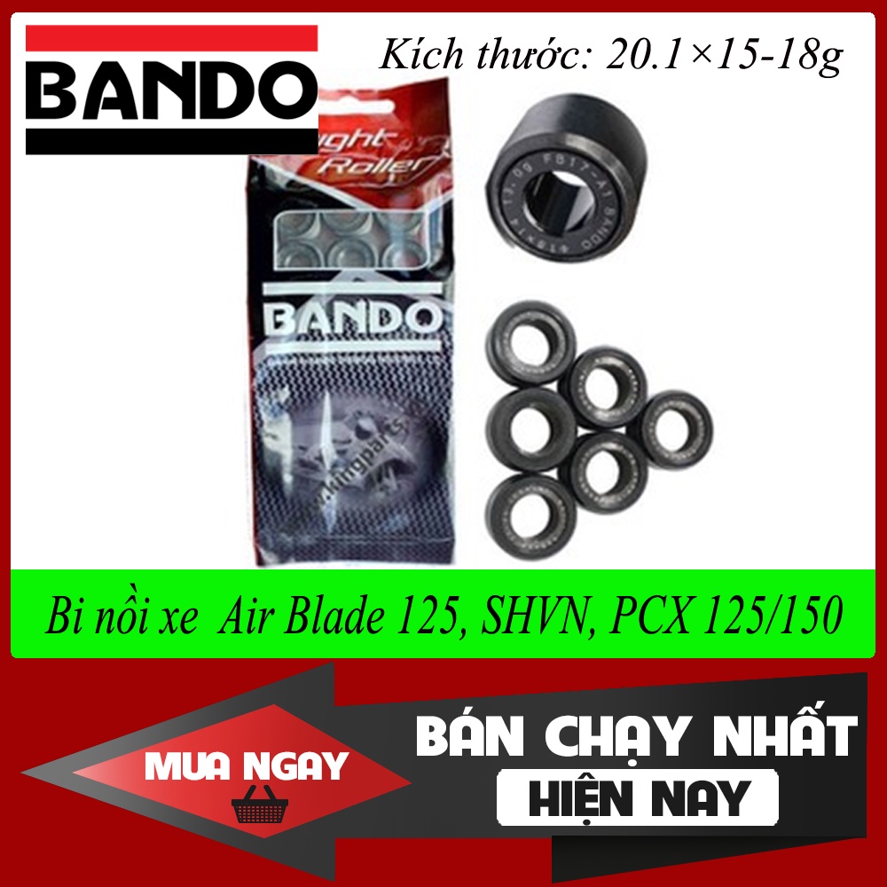 Bi nồi Bando cho xe Air Blade 125 , SHVN, PCX 125/150 (Mã số 20.1×15-18g)