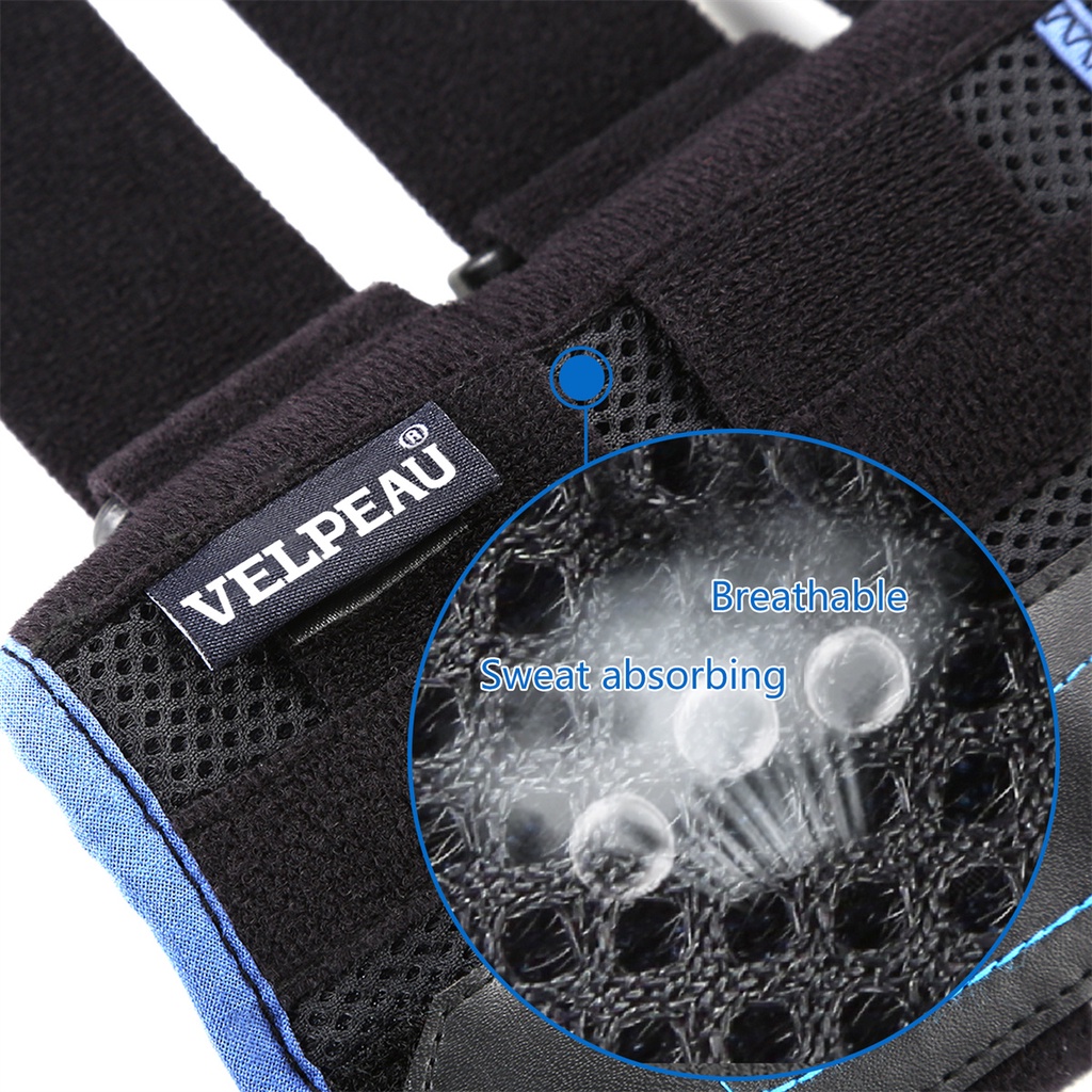 VELPEAU Thumb Cổ Tay Nẹp Chống Viêm Khớp Thumb Hỗ Trợ Bảo Vệ Giảm Đau Chống Bong Gân Nhẹ Ổn Định