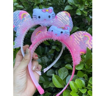 Cài tóc hello kitty cho bé gái, bờm tóc kitty