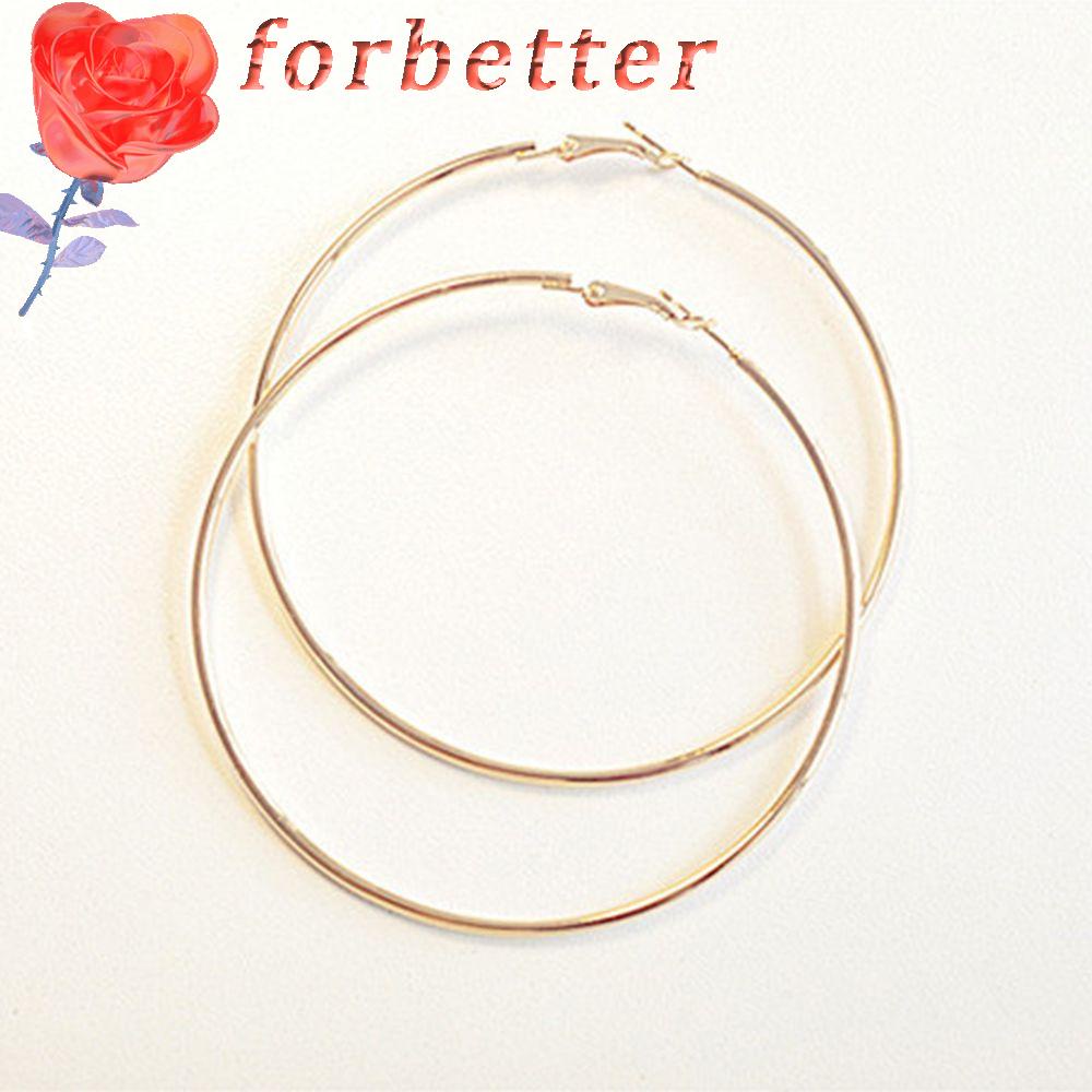 Khuyên Tai Kim Loại Mỏng 8 / 10CM Thời Trang Cho Nữ