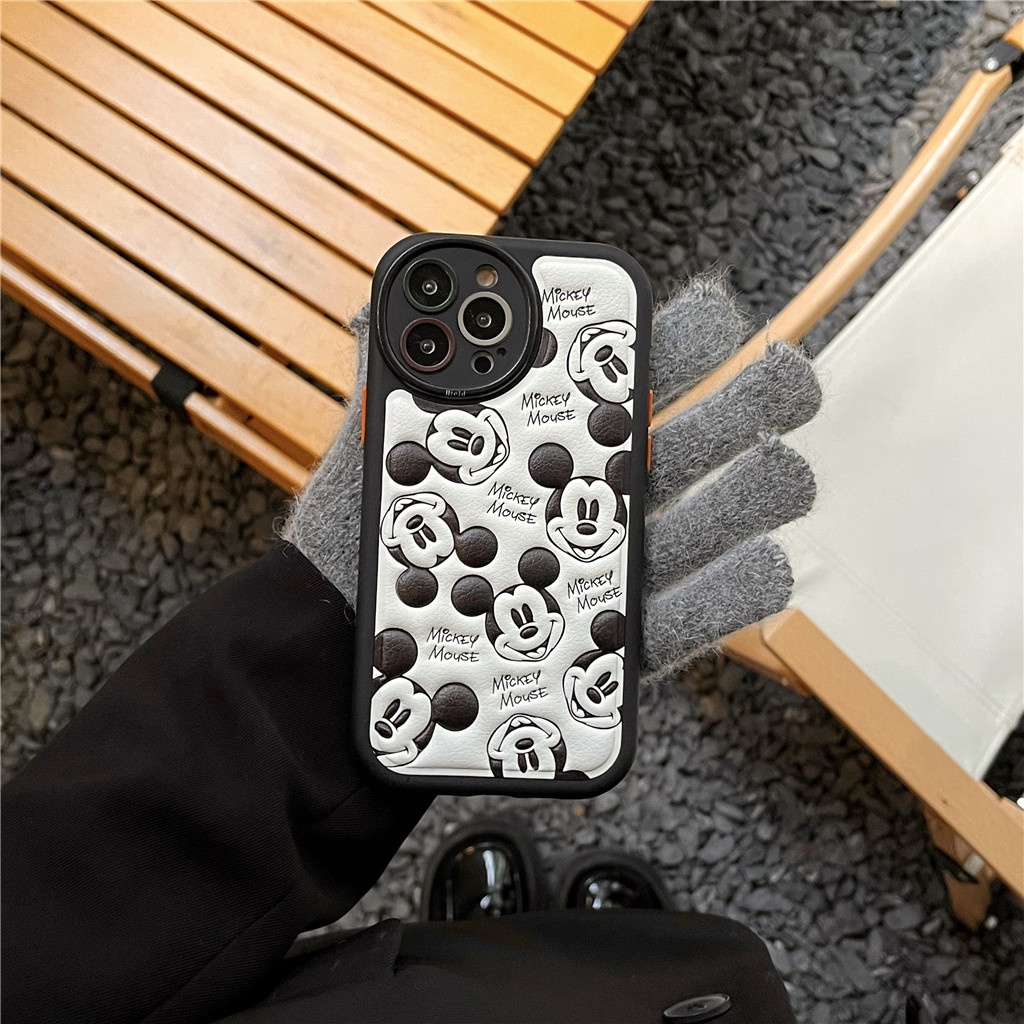 Ốp Điện Thoại Da Viền tpu Dẻo In Họa Tiết Hoạt Hình Góc Tròn Cho iphone 15 pro max 14 pro max 13 pro max 12 pro max