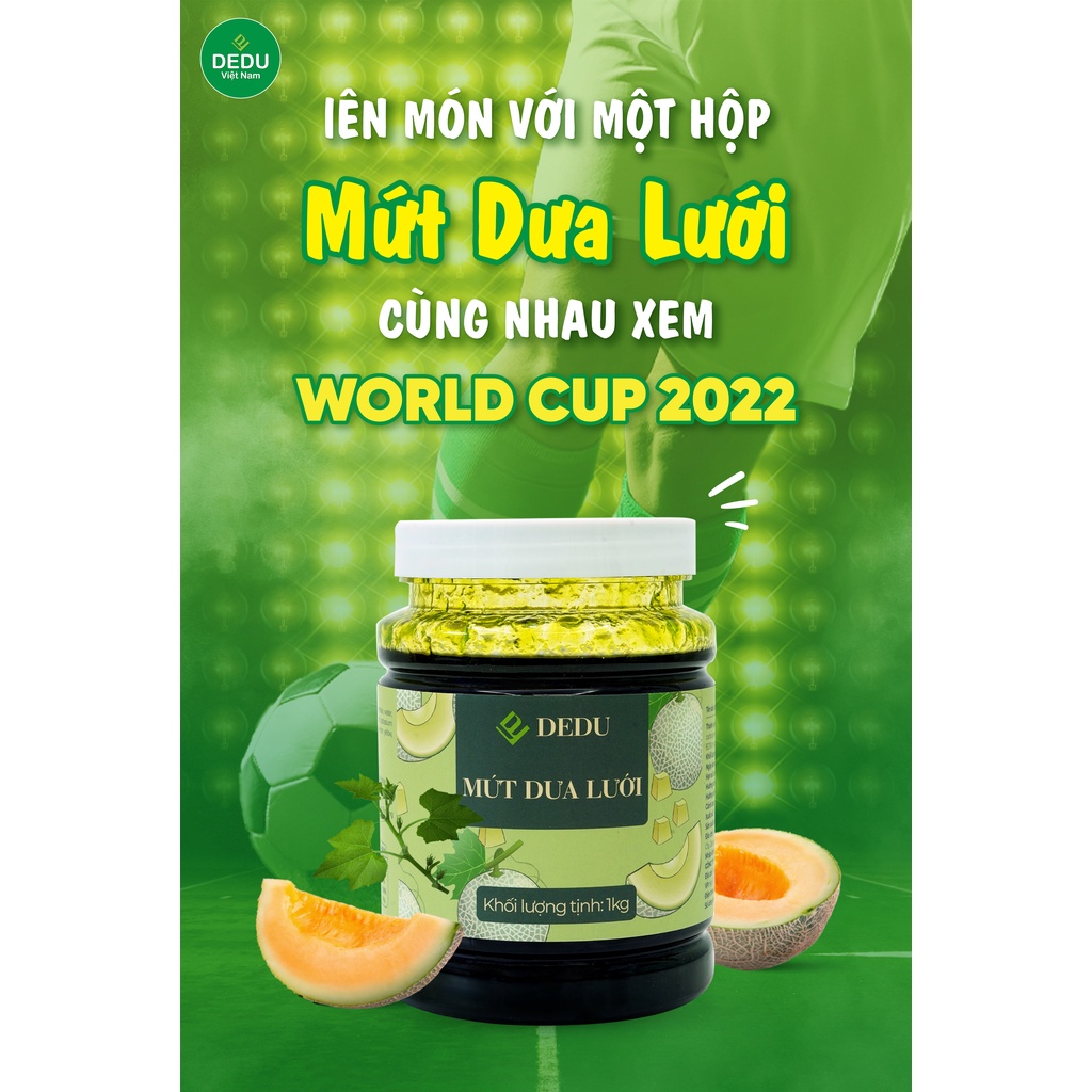 Mứt dưa lưới dedu 1kg
