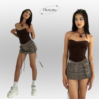 Áo phom corset nhung mỏng - Coco Top