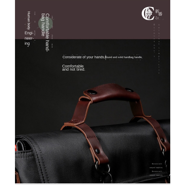 Túi da LEACAT chống thấm nước kích thước 15.6 inch cao cấp cho nam giới