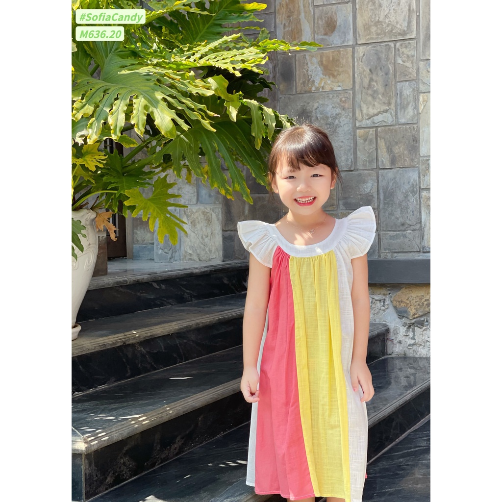 (SUMMER- HOT) VÁY SOFIA CÁNH TIÊN RAINBOW