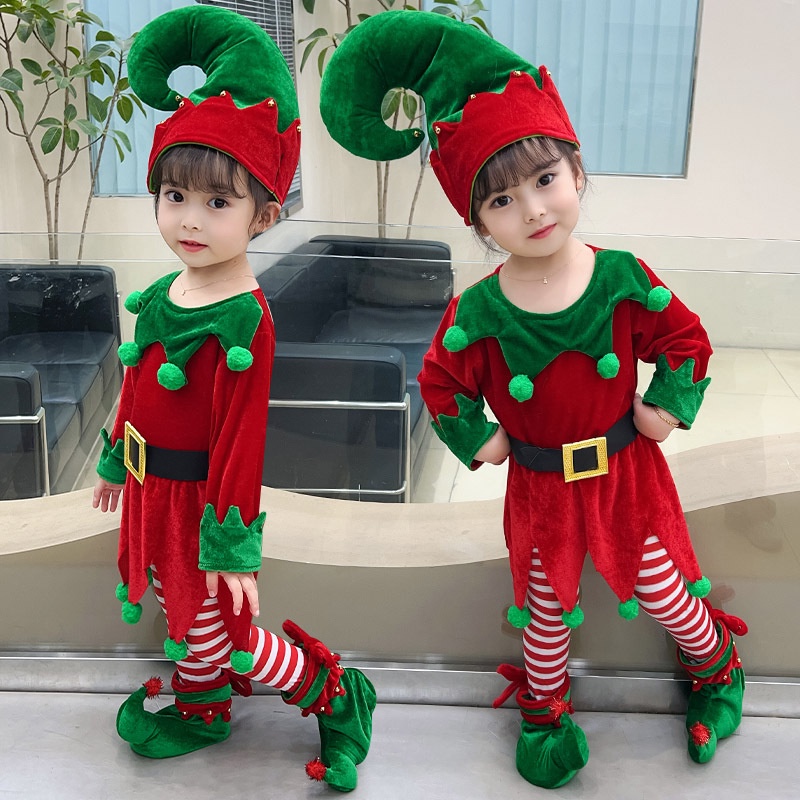 Đầm Hóa Trang Giáng Sinh Dễ Thương Cho Bé Gái UT4E