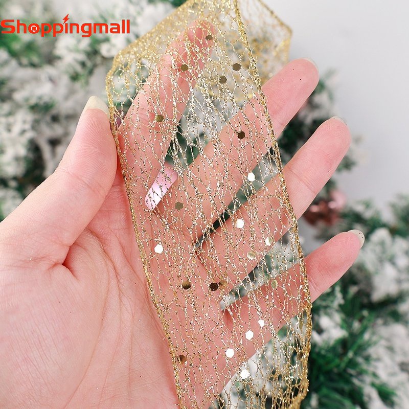 Dây Ruy Băng Kim Tuyến 2M Trang Trí Cây Thông Giáng Sinh​​​​​​​ Nơ / Ruy Băng Gói Quà Giáng Sinh