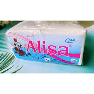 1 bịch khăn giấy rút alisa 2 lớp cao cấp mùi hương nhẹ an toàn cho da - bịch 500gr