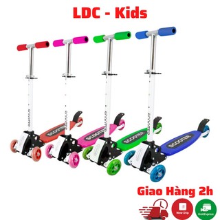 Xe scooter 4 bánh thể thao dành cho trẻ em- Mẫu mới cải tiến có đèn LED nhiều màu thỏa mái lựa chọn